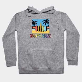 Santa Cruz Pack Sticker Surfboards on Fence Lite Hoodie